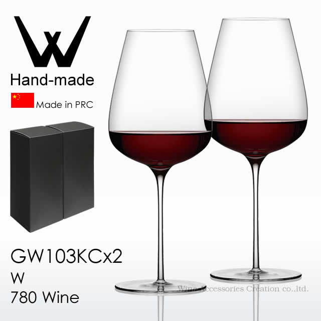乐天商城 - WINEX/W ダブリュー 780 ワイン 2脚セット BOX入り 【正規品】 GW103KCx2