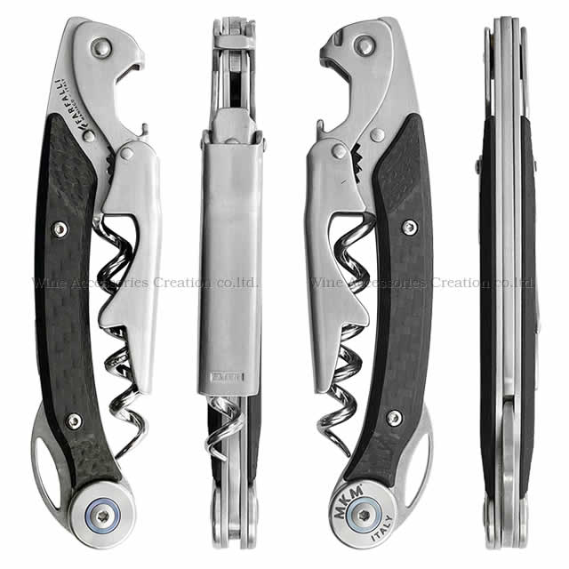 ワイングッズ特選通販店WACのMKM OMNIA オムニア ワイン＆シャンパンオープナー カーボン SC109FR｜アングル3