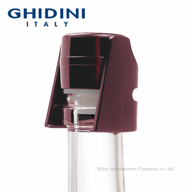 GHIDINI（ギディニ） ワンタッチ シャンパンストッパー レッド MF012RE ラッピング不可商品