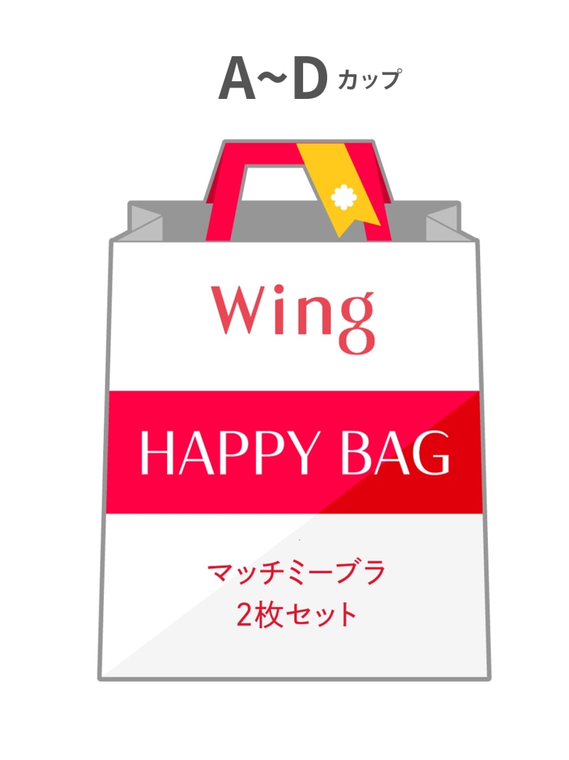 【福袋】ウイング マッチミーブラ 2枚セット A-Dカップ Wing ウイング インナー・ルームウェア ブラジャー【送料無料】[Rakuten Fashion]のサムネイル