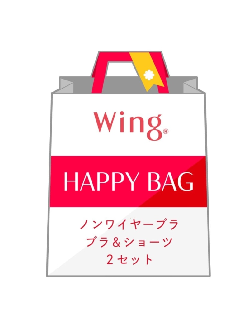 【福袋】 ウイング ノンワイヤーブラ&ショーツ 2セット Wing ウイング インナー・ルームウェア ...