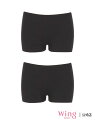 ウイング ジュニア オーバーパンツ 【2枚セット】 綿混(身生地部) Wing Teen ウイング インナー・ルームウェア ショーツ ブルー[Rakuten F...