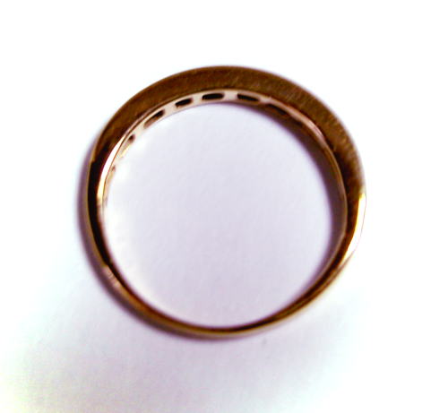 K18ピンクゴールド プリンセスカットダイヤモンド0.5ct ハーフエタニティ リング♪ wadaco-10009669 JEWELRY LAND サンプル画像2
