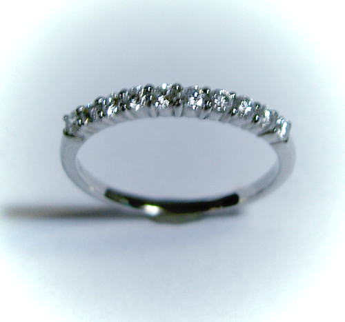 樂天商城 - プラチナ ダイヤモンド0.29ct　ハーフエタニティリング(指輪)スイートテン♪