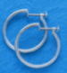 Platinum - P900 プラチナ イヤリング 少し細目のパイプ輪 1mm×13mm（フープ ネジ式）er-Pt900-1x13