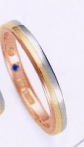 ★Romantic Blue ロマンティックブルーPT900プラチナ/K18YG イエローゴールド/K18PGピンクゴールド4B5001(28)マリッジリング・結婚指輪・ペアリング用(1本) ★Romantic Blue ロマンティックブルーPT900プラチナ/K18YG イエローゴールド/K18PGピンクゴールド4B5001(28)マリッジリング・結婚指輪・ペアリング用(1本)