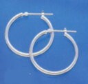 Pt900 プラチナ ピアス標準的なパイプ輪 2mm×40mm(フープ スナップ式)