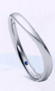 ★Romantic Blueロマンティックブルー 4B1002 (9)PT900プラチナマリッジリング・結婚指輪・ペアリング用(1本）