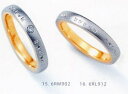 ★NINA RICCI【ニナリッチ】(番外) 6RM902-3ダイヤ&(番外)6RL912-3 2本セットマリッジリング・結婚指輪・ペアリング
