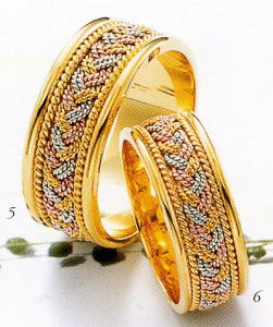 ★Tresoro【トレソロ】(5)01K04 wide 8.0mm&(6)01H04 wide 7mm(2本セット)マリッジリング・結婚指輪・ペアリング