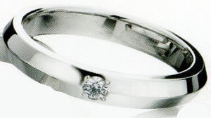 ★LAZARE DIAMOND【ラザールキャプラン・ラザールダイヤモンド】(2)LG004PT-999マリッジリング・結婚指輪・ペアリング用(1本）