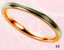 楽天JEWELRY　LAND★【卸直営店のお得な特別割引価格★Angerosa（アンジェローザ）（29）AR-509（M）, PT900/K18PG　マリッジリング、結婚指輪、ペアリング用（1本）