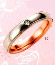 楽天JEWELRY　LAND★【卸直営店のお得な特別割引価格★Angerosa（アンジェローザ）（50）AR-505（L）, Pt900/K18PG　マリッジリング、結婚指輪、ペアリング用（1本）