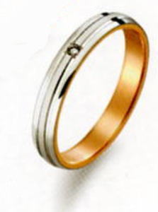 True Love トゥルーラブ (30) M371D-2 ダイヤ 卸直営店 Pt900 プラチナ & K18PG ピンクゴールド マリッジリング 結婚指輪 ペアリング(1本)