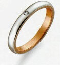True Love トゥルーラブ (36) M376D ダイヤ 卸直営店 Pt900 プラチナ & K18PG ピンクゴールド マリッジリング 結婚指輪 ペアリ...