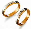 True Love トゥルーラブ (27) M370 & (28) M370D ダイヤ =2本セット 卸直営店 Pt900 プラチナ & K18PG ピンクゴー...