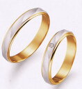 True Love トゥルーラブ (41) M150 & (42) M150D ダイヤ = 2本セット 卸直営店 Pt900 プラチナ & K18YG イエロー...