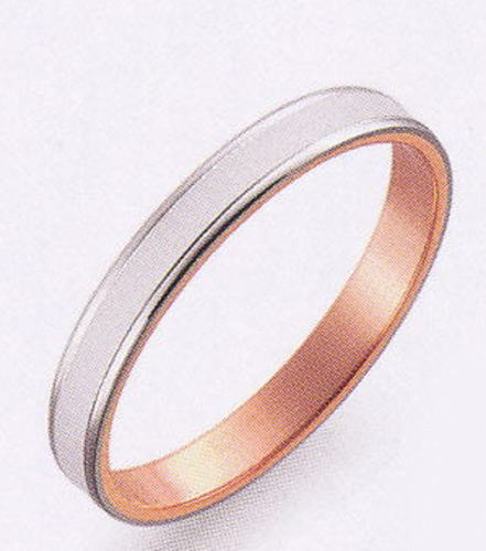 True Love トゥルーラブ (49) K276WP 卸直営店 K18WG ホワイトゴールド & K18PG ピンクゴールド マリッジリング 結婚指輪 ペアリング(1本)
