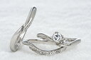 0.25ct.ダイヤモンド婚約指輪(エンゲージリング)/結婚指輪(マリッジリング)3本セットPRF013-025(ゼラニューム)【当店のオリジナル製品】(4)