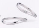 ★【卸直営店の(お得な特別割引価格)】★ et toi エトワ M043-2 & M042-2 Pt900 プラチナ マリッジリング 結婚指輪 ペアリング (2本)