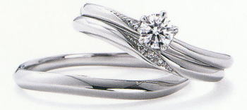 WPR-010 ダイヤモンド(鑑定書付) 婚約指輪 エンゲージリング & 結婚指輪 マリッジリング【11・22 いい夫婦】NO.10 3本セット