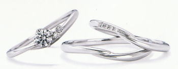 WPR-013 ダイヤモンド(鑑定書付) 婚約指輪 エンゲージリング & 結婚指輪 マリッジリング【11・22 いい夫婦】NO.13 3本セット