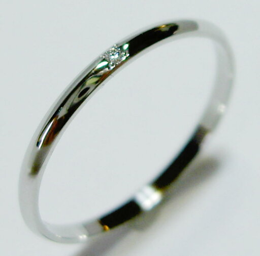 Pt900 ハードプラチナ ダイヤモンド入り,SLIM(スリム 1.5mm幅)な結婚指輪、マリッジリング、ペアリング(1本) Pt900 ハードプラチナ ダイヤモンド入り,SLIM(スリム 1.5mm幅)な結婚指輪、マリッジリング、ペアリング(1本)