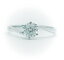 0.2ct.F-VS2-3EX(H&C)PTプラチナ婚約指輪（エンゲージリング）ダイヤモンドリング、S字タイプ（鑑定書付)