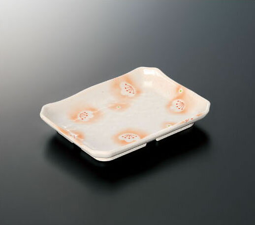 スリーラインメラミンウェア2025 らんまん 角皿 M−463EB