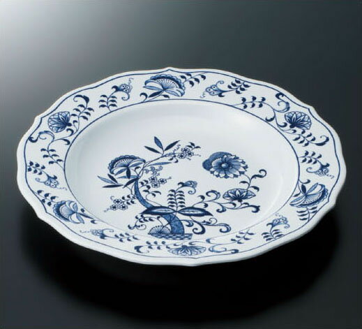 スリーラインメラミンウェア2025 ブルーロイヤル 23cm スープ皿 ND−101RY