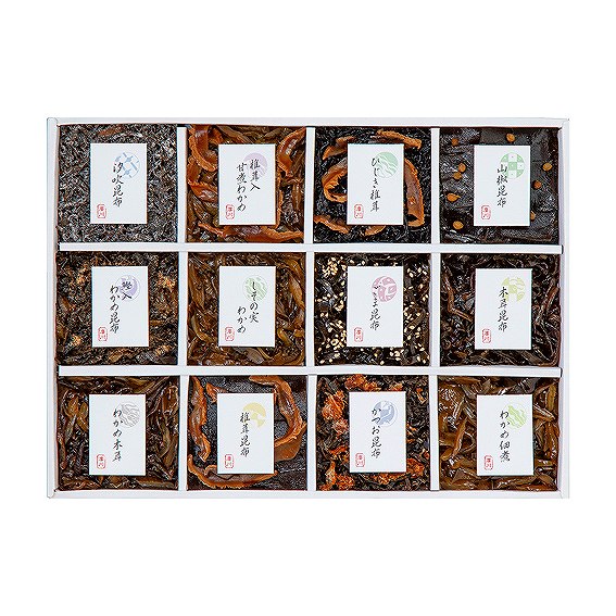 廣川昆布 御昆布 12品佃煮詰合せ（KB-50） 200-47 アンシア ansia ORIGINAL GIFT COLLECTION 2026