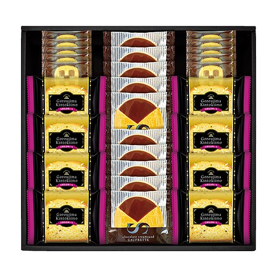 内容/五郎島金時いもケーキ×8・ゴーフレット（チョコ）×10・チェスクッキー×10《卵・乳・小麦》
