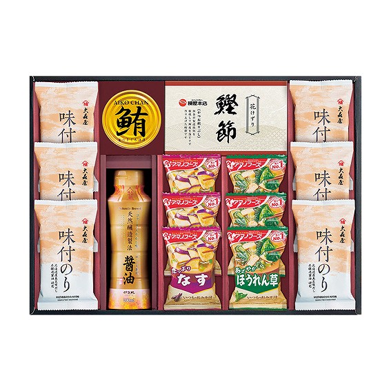 アマノフーズ&大森屋味付のりギフト NYO-FOR 和心 ギフトカタログ2026