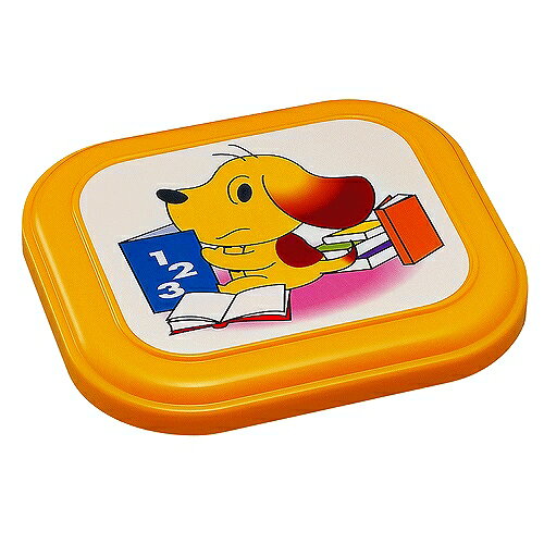 台和 二色幼稚園弁当容器 本体 イエロー（クリーム） 蓋 おべんきょう WY-1 ダイワ器コレクション Vol.22