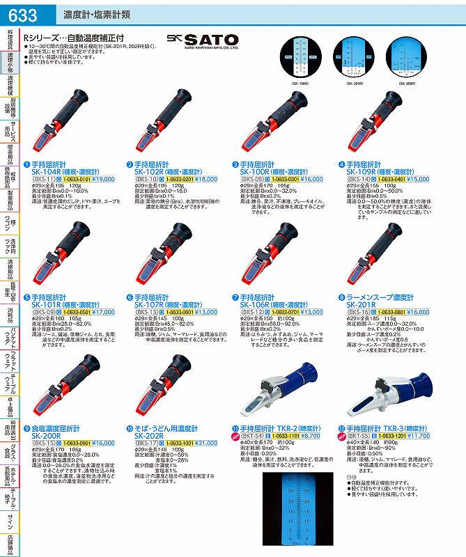 ラーメンスープ濃度計 SK−201R BKS1601