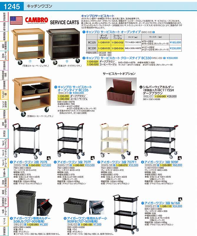 アイガーワゴン 3段　707F1《ホワイト》 HWG1801