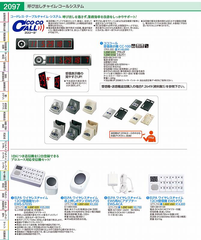 コココール　受信表示機 CC−100B　ブラック PKK8801