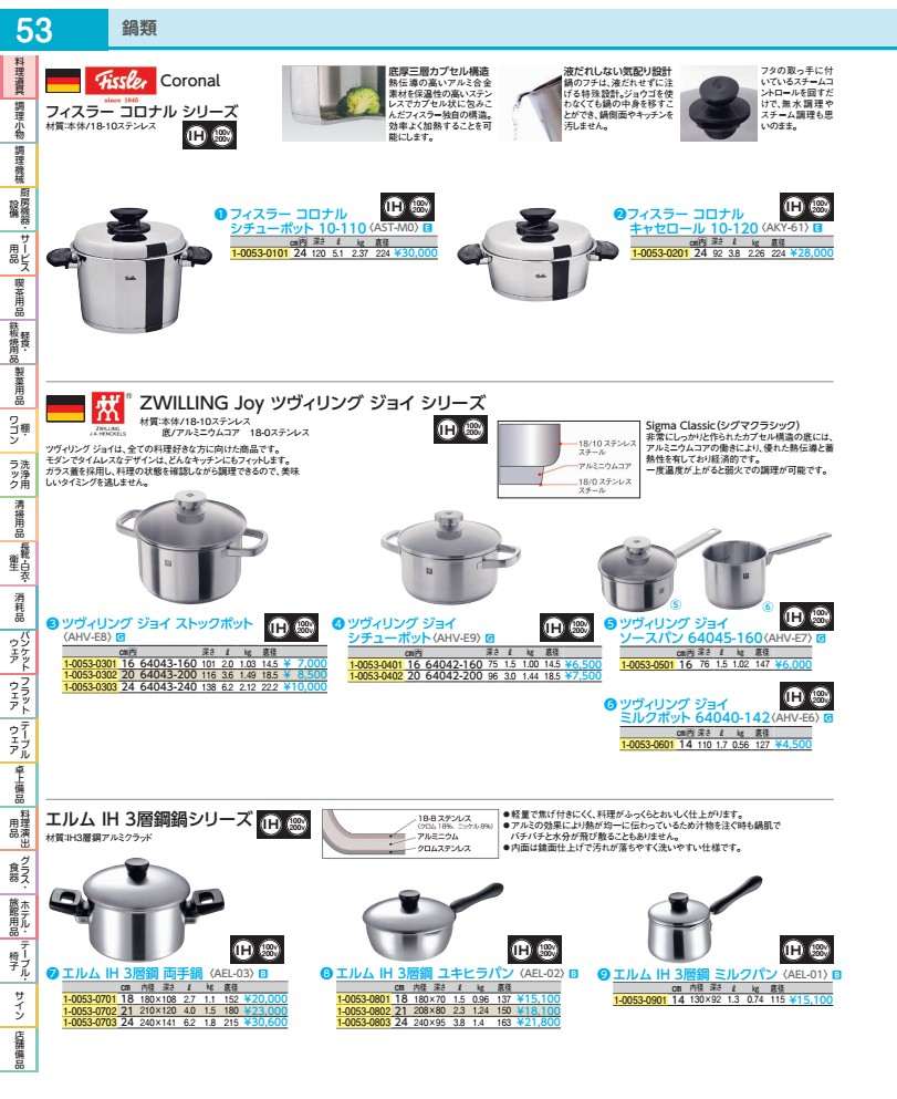 Pans - エルム　IH　3層鋼　ミルクパン 14cm AEL0101
