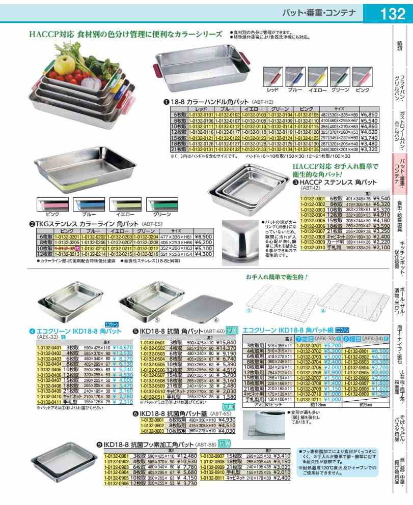 Rakuten - IKD　18−8抗菌角バット 10枚取 ABT60010