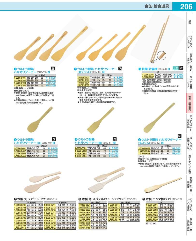 Rakuten - 木製　丸スパテル（ブナ） 60cm BSP01060