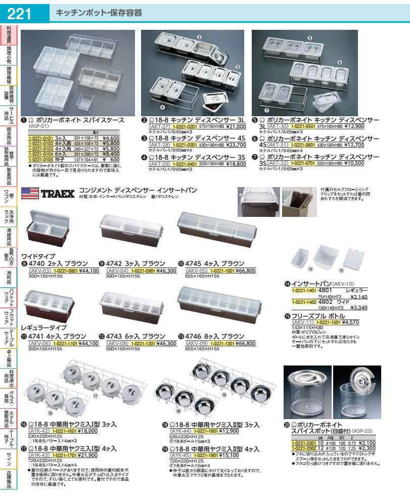 コンジメントディスペンサー　ワイド 4742　3ヶ入　　ブラウン AKV046A