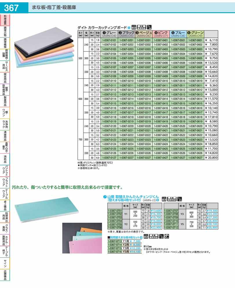 Rakuten - ダイトカラーカッティングボード　ピンク 500×240×H20mm AMNO702