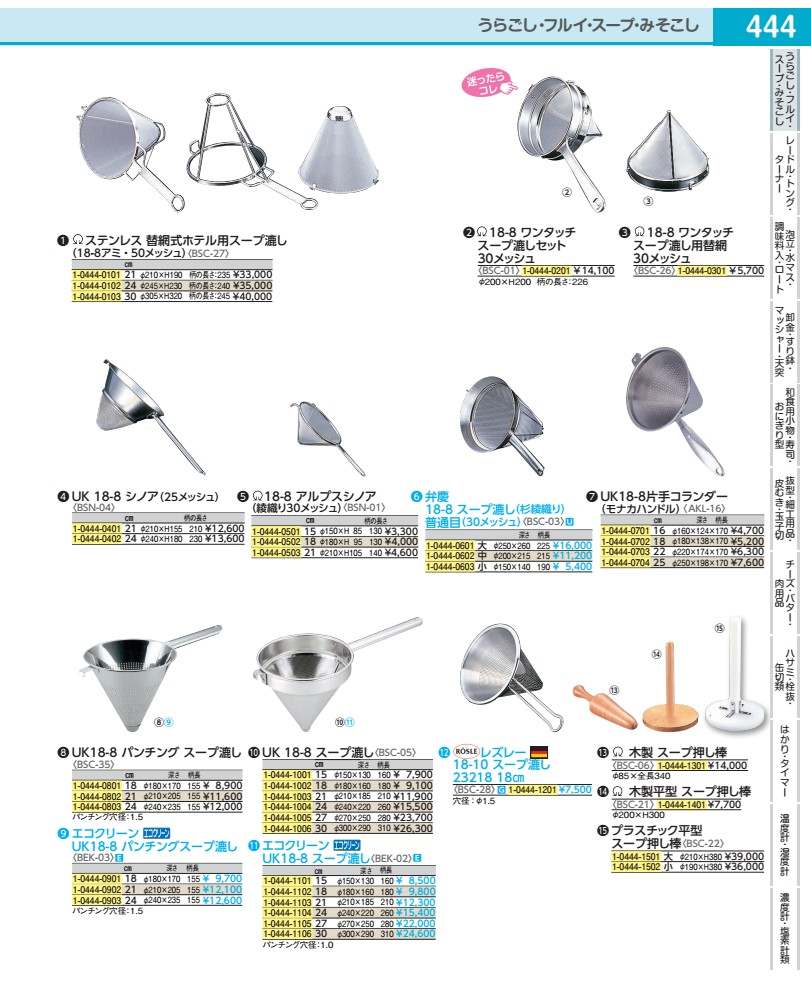 Rakuten - エコクリーン18−8パンチングスープ漉し 18cm　UK BEK0301