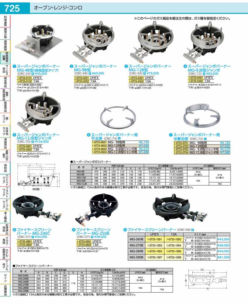 Rakuten - スーパージャンボバーナー用中華五徳 MG−12JB型ジャンボ用 DBC7304