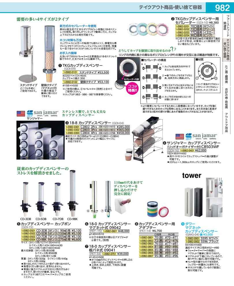サンジャマー　カップディスペンサー C8503WF GDI1601