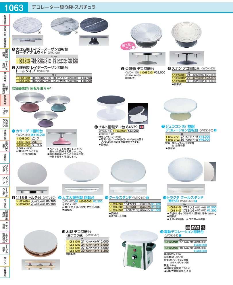 電動デコレーション回転台 30cm WDK6402