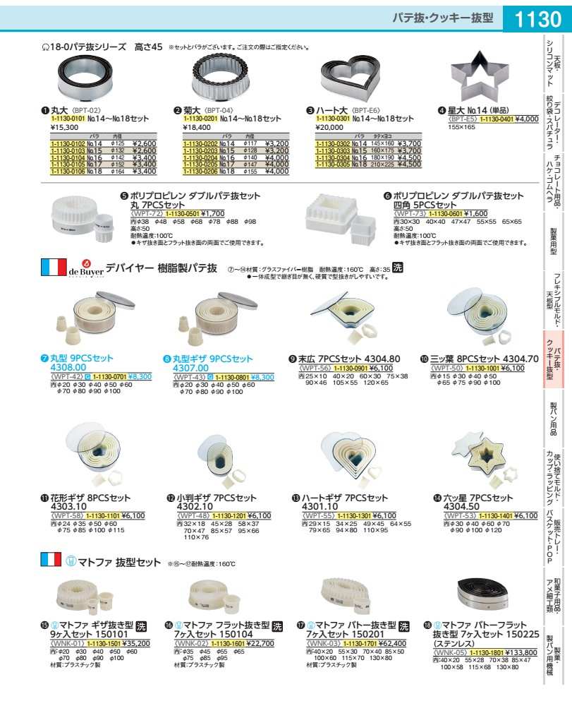 樂天商城 - デバイヤー　樹脂製パテ抜　三ッ葉 8PCSセット　4304．70 WPT5001