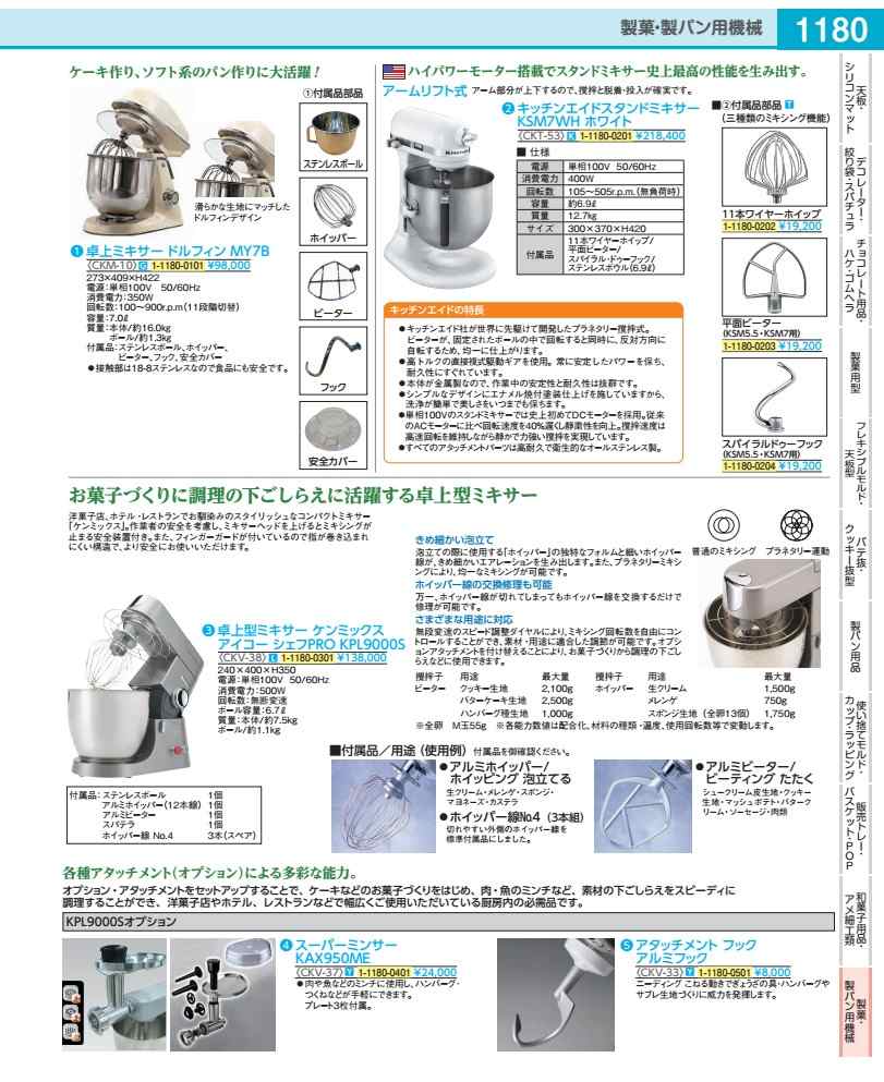 卓上型ミキサー　ケンミックス　アイコー シェフPRO　KPL