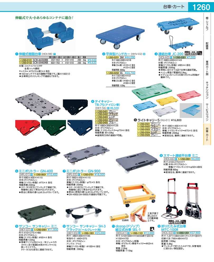 Rakuten - dozop（ドゾップ）組立式台車 SEL−1 HDIA101