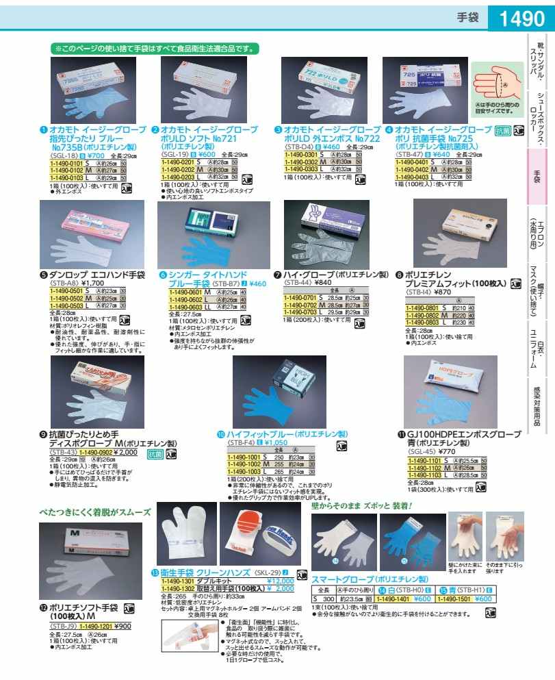 樂天商城 - シンガー　タイトハンド　ブルー手袋 M（100枚入） STBB701